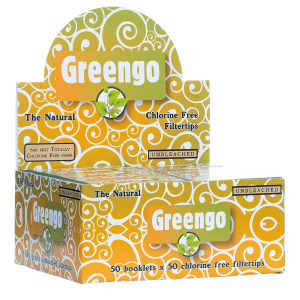 Greengo Filtertips | Unbleached | Display of 50