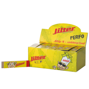Jilter Filtertips Unbleached Perforated S | Display of 28