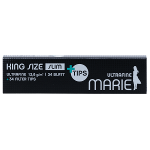 Marie King Size Slim + Filter Tips | Box of 26