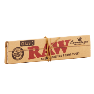 Raw Connoisseur | King Size Slim + Filter Tips | Box of 24