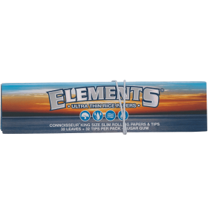 Elements Connoisseur | King Size Slim + Filter Tips | Box of 24
