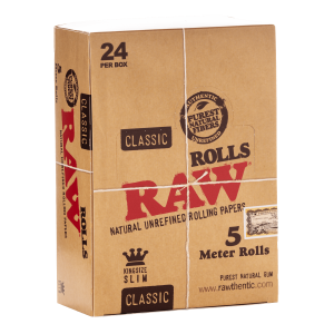 Roll's Dünn Organic Raw Rolls Hanf Blättchen Zum Drehen Packung 10 Rollen