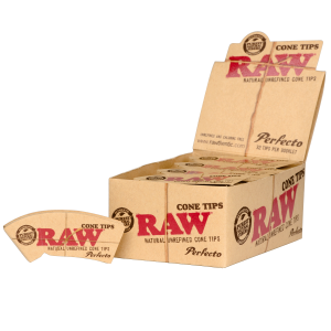 Raw Perfecto Cone Filtertips | Display of 24