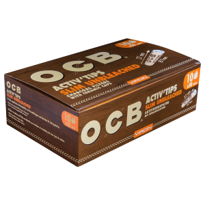 OCB Active Carbon Filters Unbleached | Display of 10