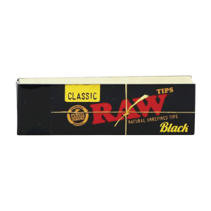 Raw Filtertips Black | Ungebleicht