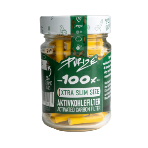 Purize Aktivkohlefilter im Glas | Extra Slim | 100 Stk. |...