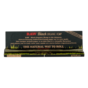 Raw Black Organic King Size Slim | Box of 50