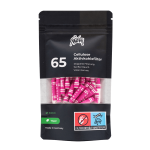 Kailar Cellulose Aktivkohlefilter | Pink | 65 Stk.