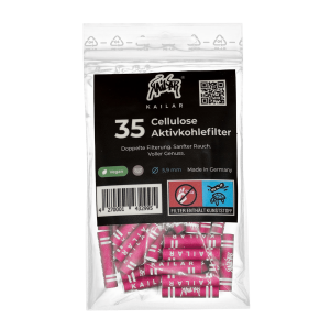 Kailar Cellulose Aktivkohlefilter | Pink | 35 Stk.