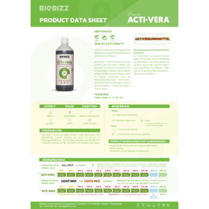 BioBizz Acti-Vera | 0,25/0,5/1/5/10 Liter