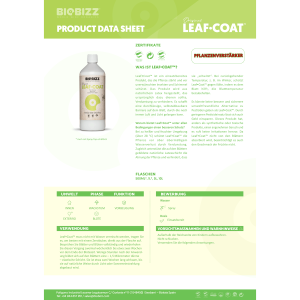 BioBizz Leaf-Coat | 0,5/1/5/10 Liter Nachfüllung