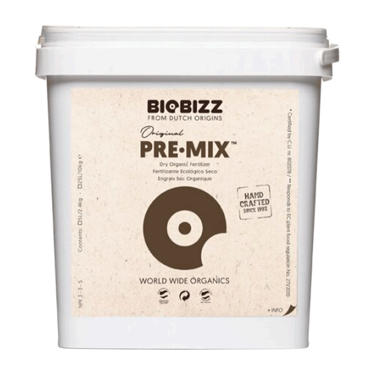 enkemand ansvar sukker BioBizz Pre-Mix | 5l - BUSHPLANET Headshop | Grows