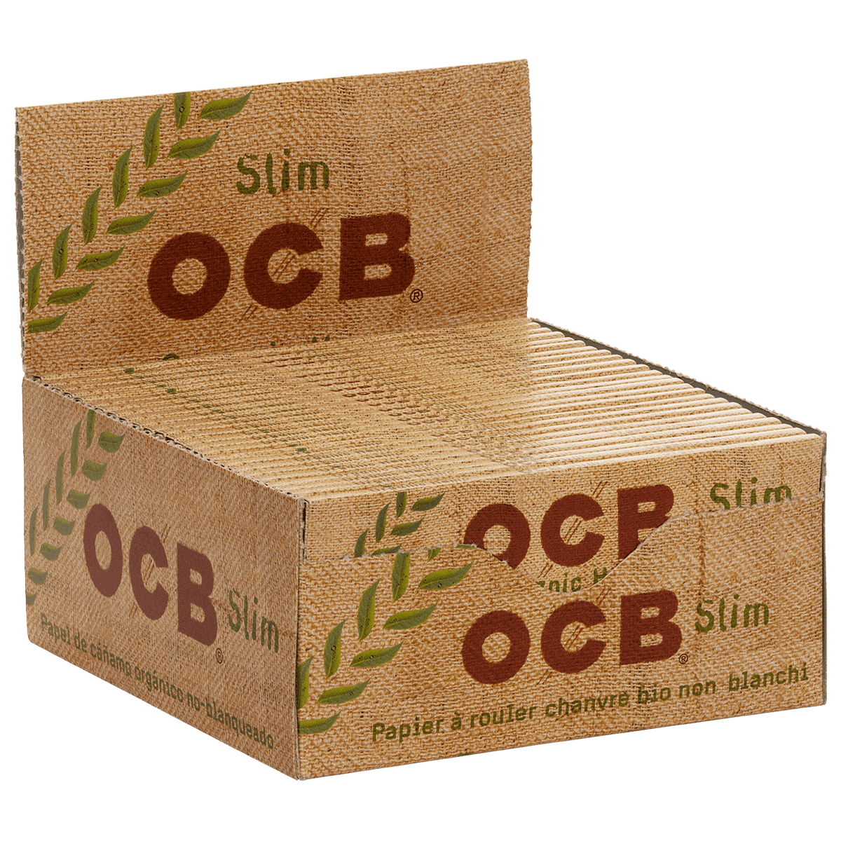 OCB Organic Hemp King Size Slim Blättchen 100% Biologisch 500x32 10 Boxen 