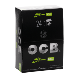 OCB Black | Rolls Premium Slim | Box of 24