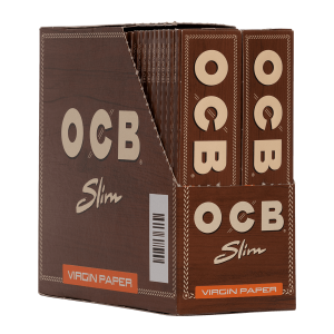 OCB Virgin | King Size Slim | Unbleached | Box of 50